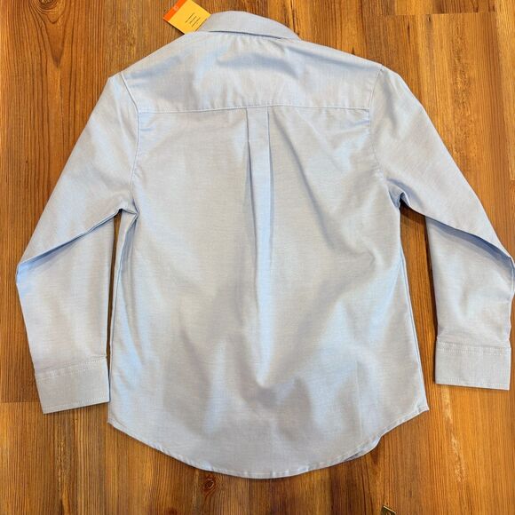 NWT French Toast School Wear Blue Long Sleeve Button Up Shirt Size 8 - Picture 4 of 7